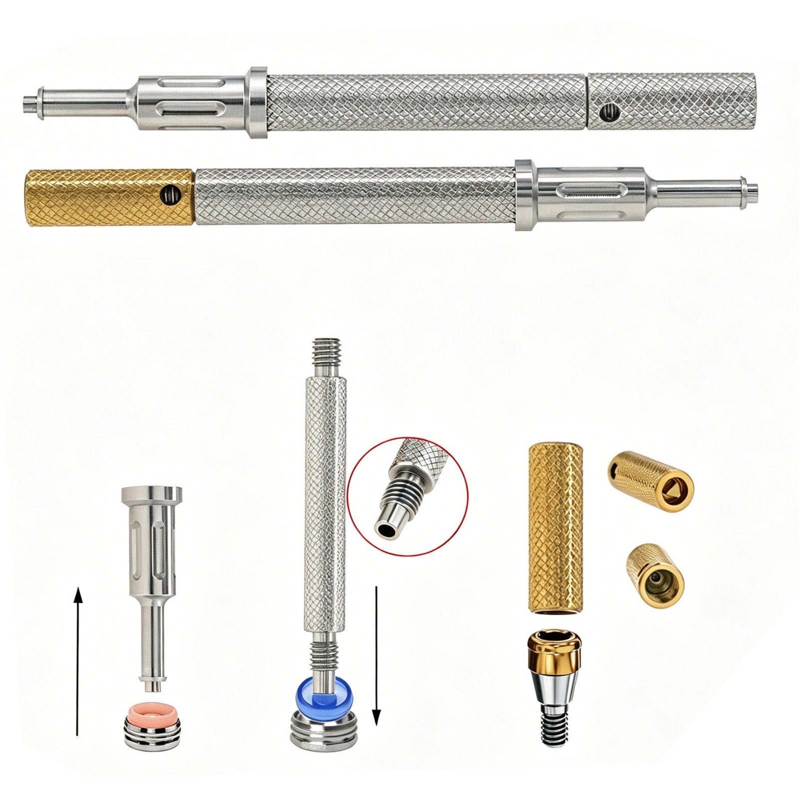 Titanium Dental locator Attachment abutment for Zimmer TSV Inter Hex 3.5/4.5mm