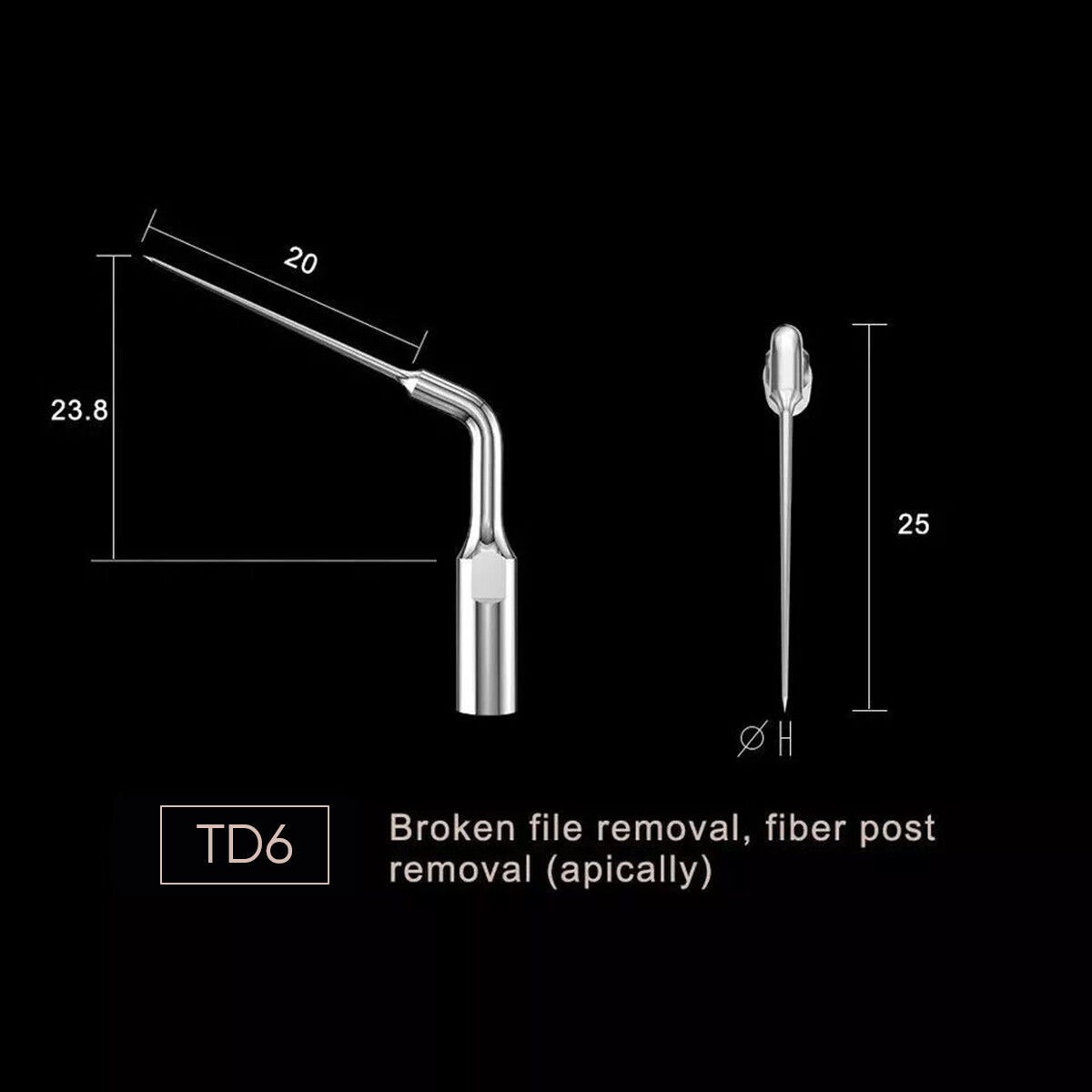 Woodpecker Dr Talal’s Endo Kit Endodontic Ultrasonic Scaler Tips Kit Set TD1-TD6