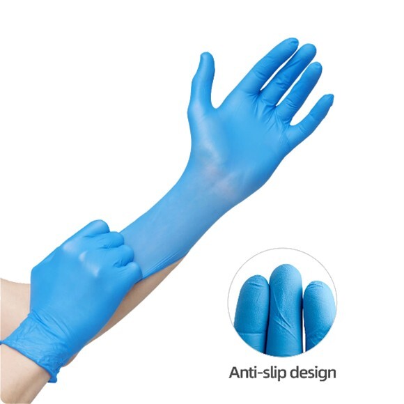 Gloves Blue Nitrile Powder Free, SMALL, Case of 34 boxes; 100pcs/box (3400pcs)
