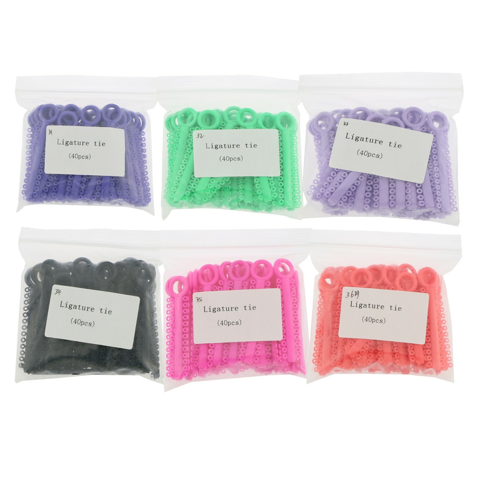 1040PCS Dental Orthodontic Ligature Tie Elastic Rubber Bands Ligadura Ortodoncia