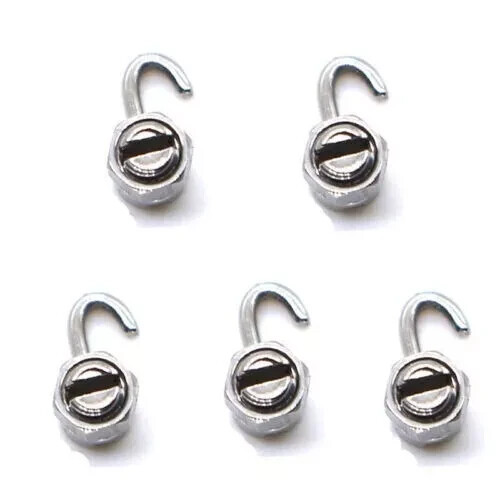 20 Pcs Dental Orthodontic Crimpable Hooks Stops Arch Wire Gurin Lock + Driver