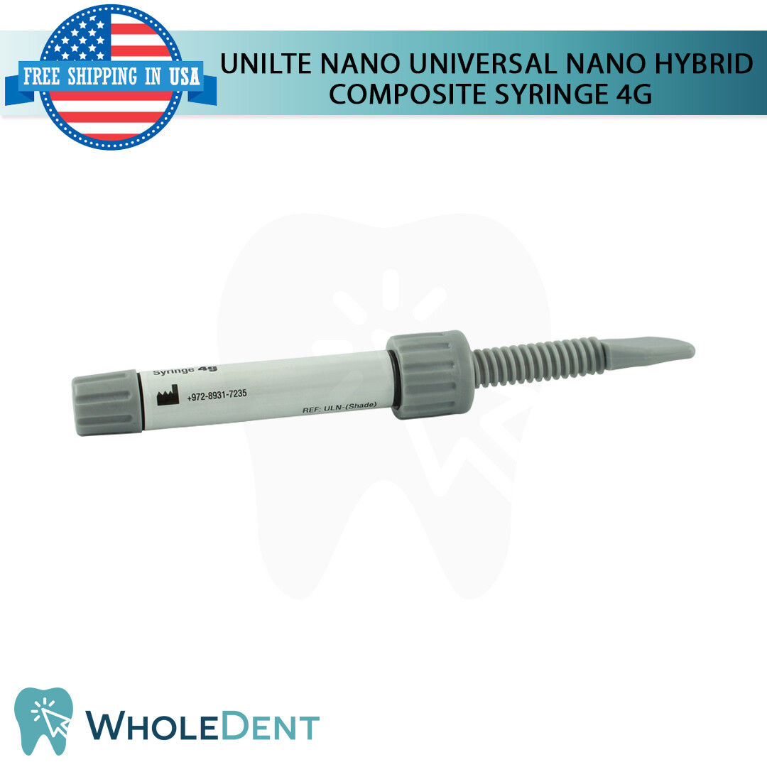 Nano Universal Hybrid Composite Dental Filling Syringe Restoration 4g Shades