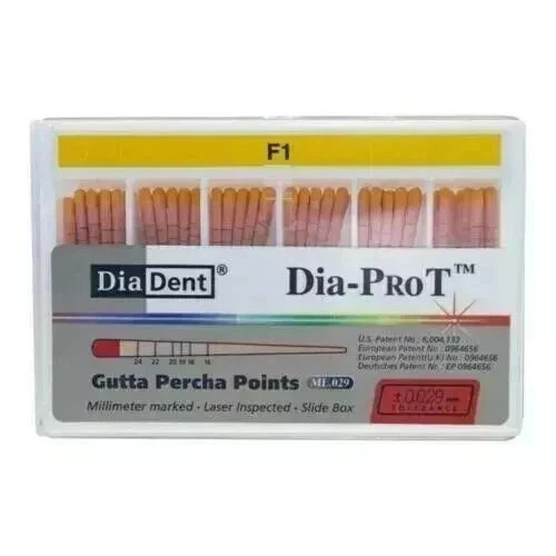 DiaDent Tapered Dia-PRO T Gutta Percha Points ML.029 All Sizes 60/(FREE SHIPING)
