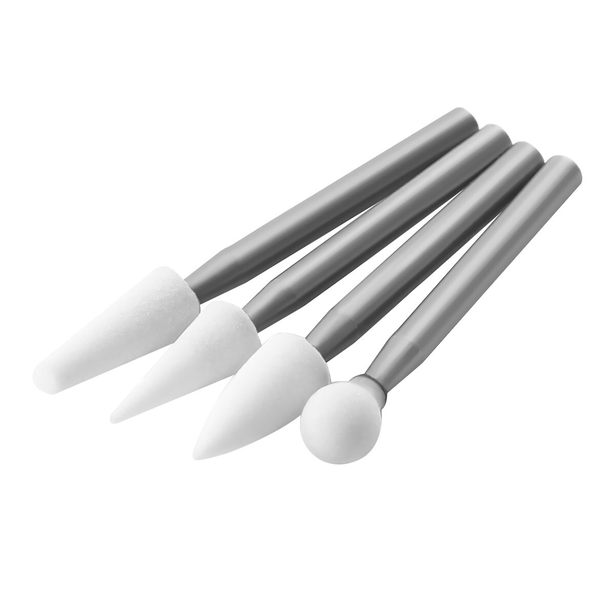 AZDENT Dental Mounted White Stone Polishing Burs FG Polisher For High Speed