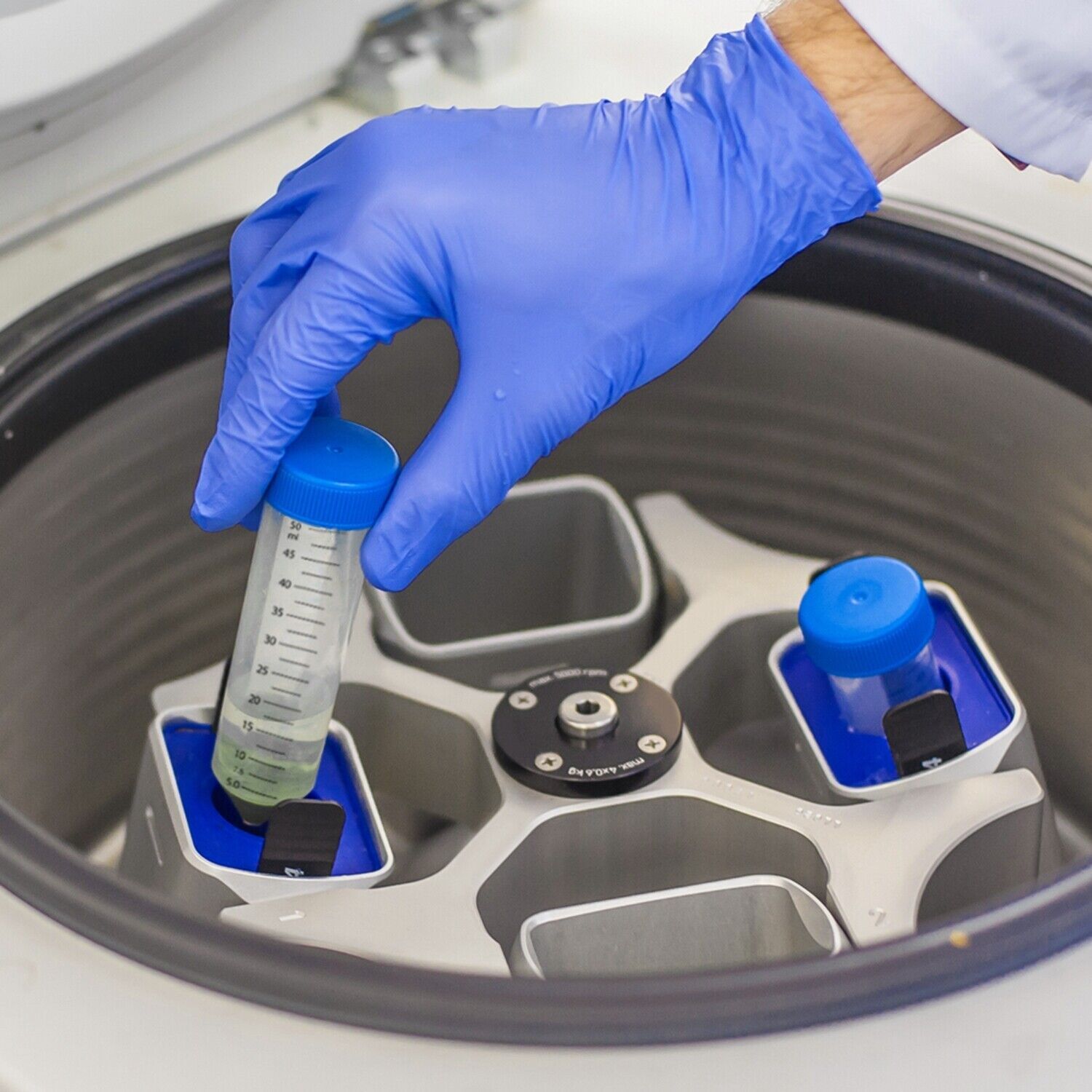 MS@ Conical Plastic Centrifuge Test Tubes 50mL 50Pcs Sterilized White Mark Area