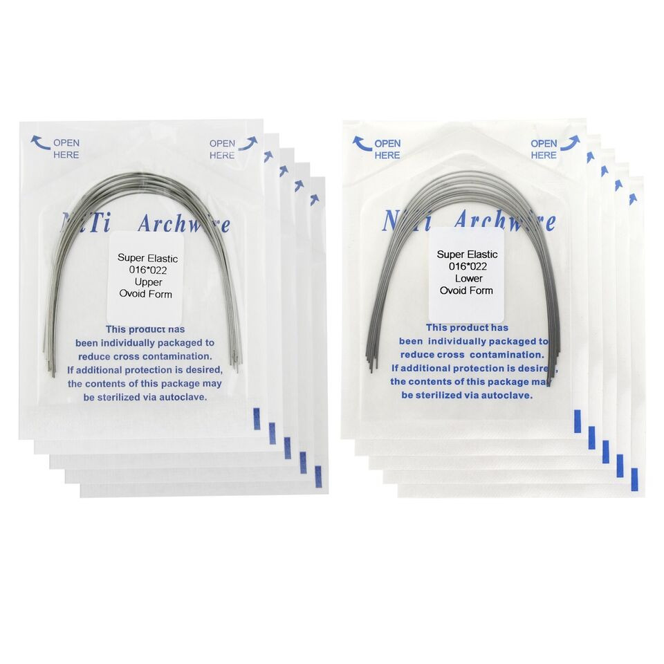 Dental Orthodontic Arch wire Ligature Ties Niti Elastic Ovoid Form Rubber Bands