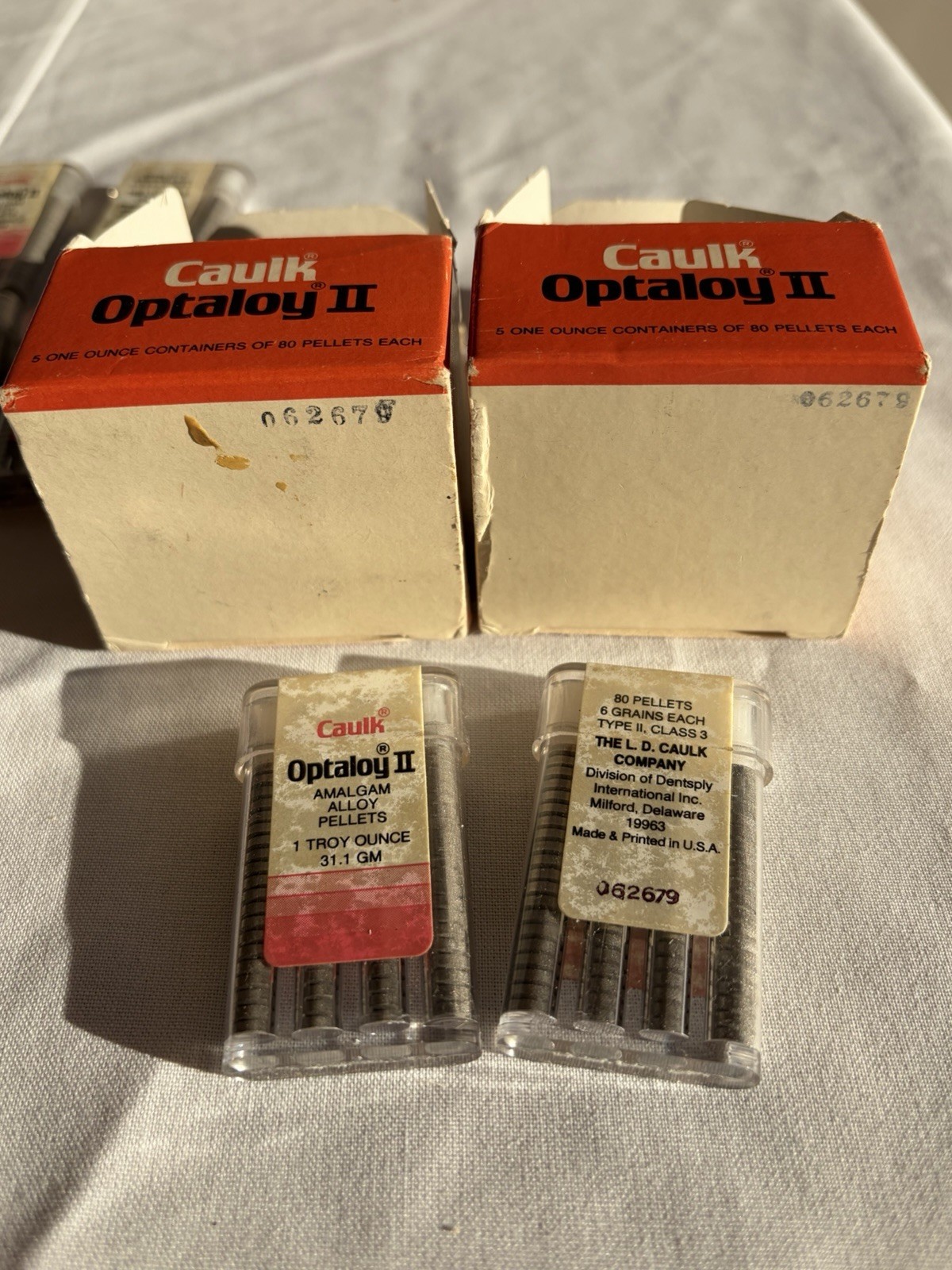 CAULK OPTALOY II 10 Troy Oz 800 Pellets Silver Amalgam Alloy Type II Class 3