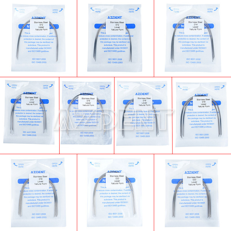 Dental Orthodontic Natural Form Arch Wires Stainless Steel Round 10PCS/Pack HOT