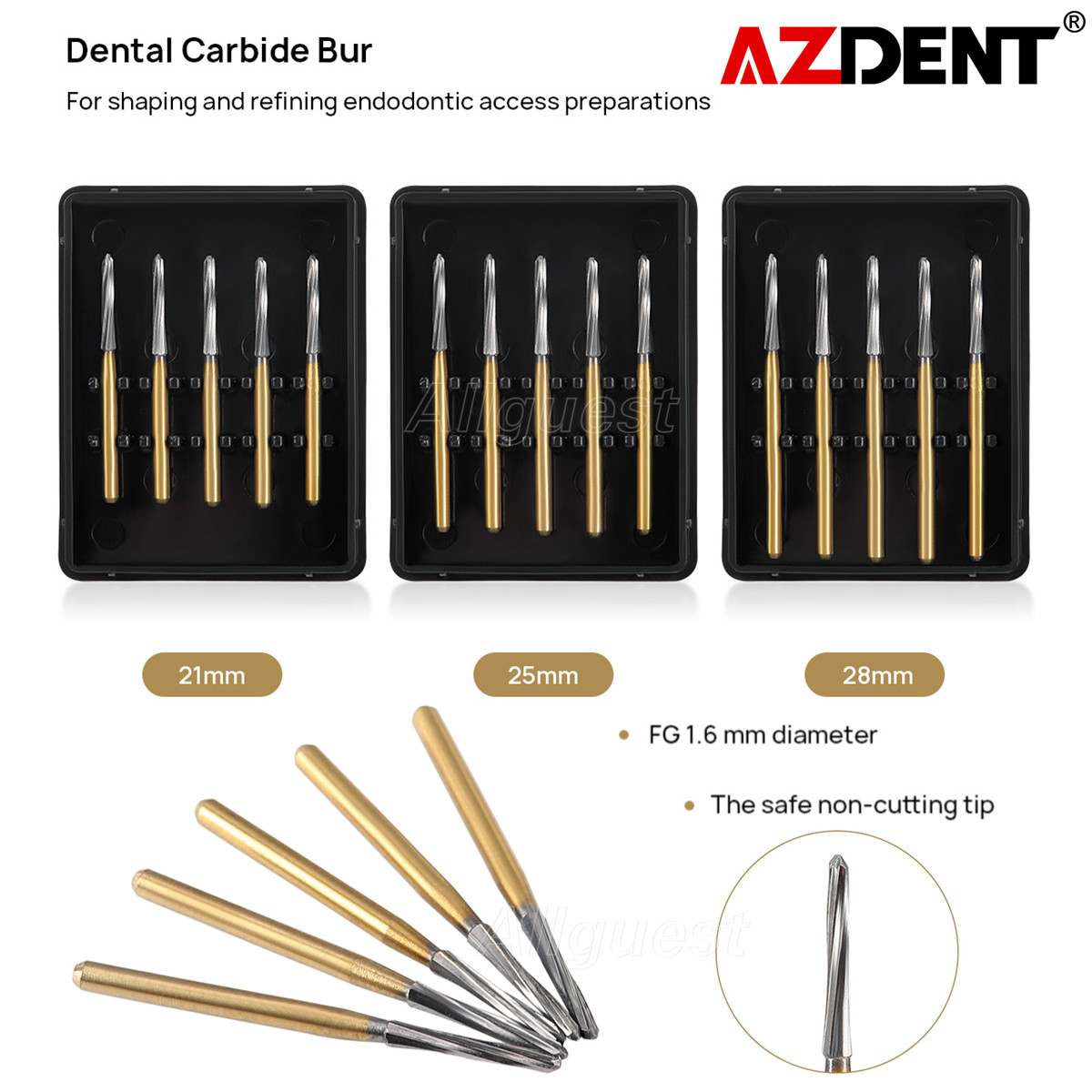 AZDENT Dental Endodontic ENDO-Z Tungsten Carbide Burs FG Round Bur High Speed