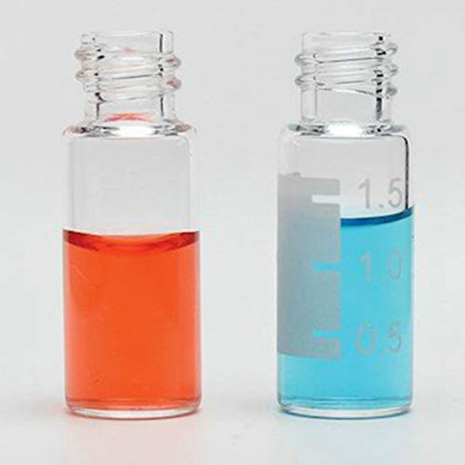 100PCS 2ml 9-425 HPLC Autosampler Vials Glass Bottles and 9mm Screw Caps & Septa
