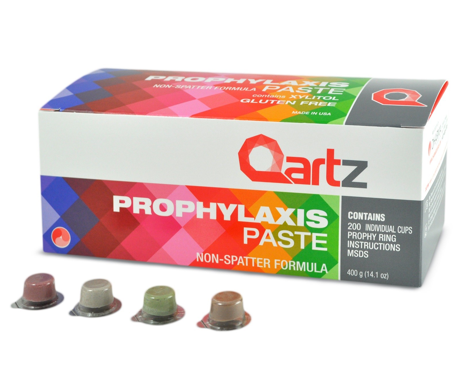 Dharma Qartz Cups Bubble Gum Medium x200 Dental Polishing Cups