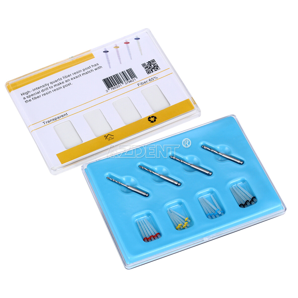 1Box Dental Endo Fiber Post Glass Quartz Teeth Restorative 1.0 1.2 1.4 1.6 1.8m