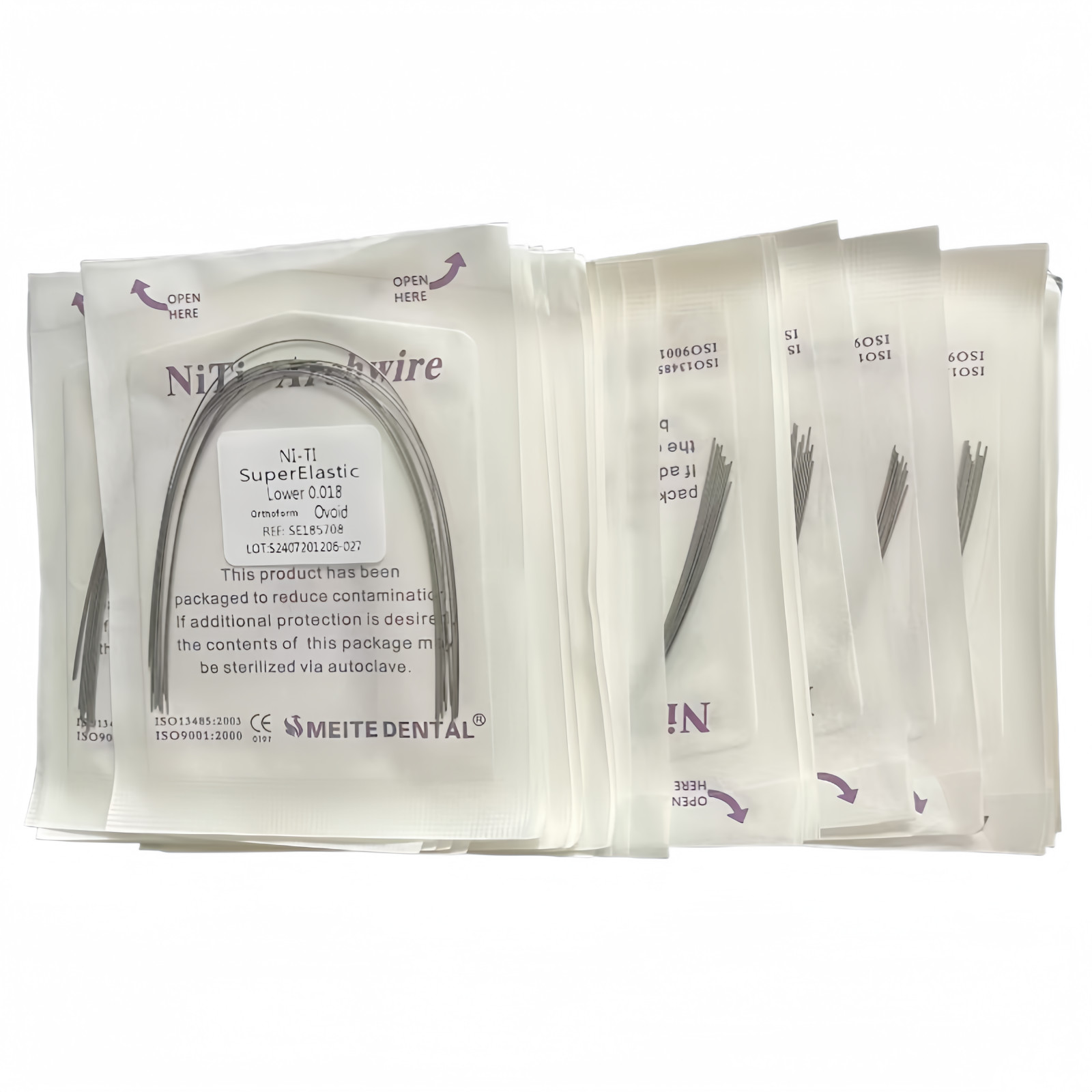 5 Packs Dental Orthodontic Super Elastic Wire Niti Round Arch Wires Ovoid Form