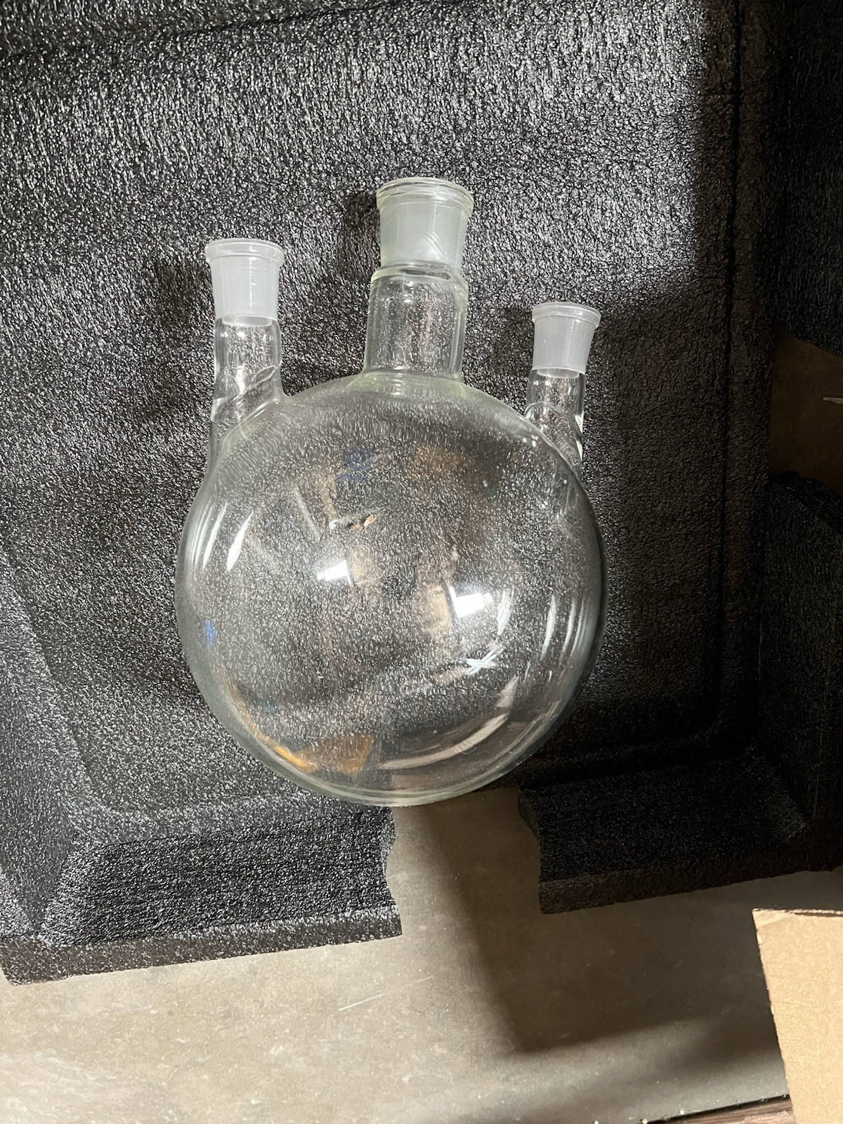Laboratory Three Necks Glass Round Bottom Flask 5L 5000ml (24/40)x2 ,29/42