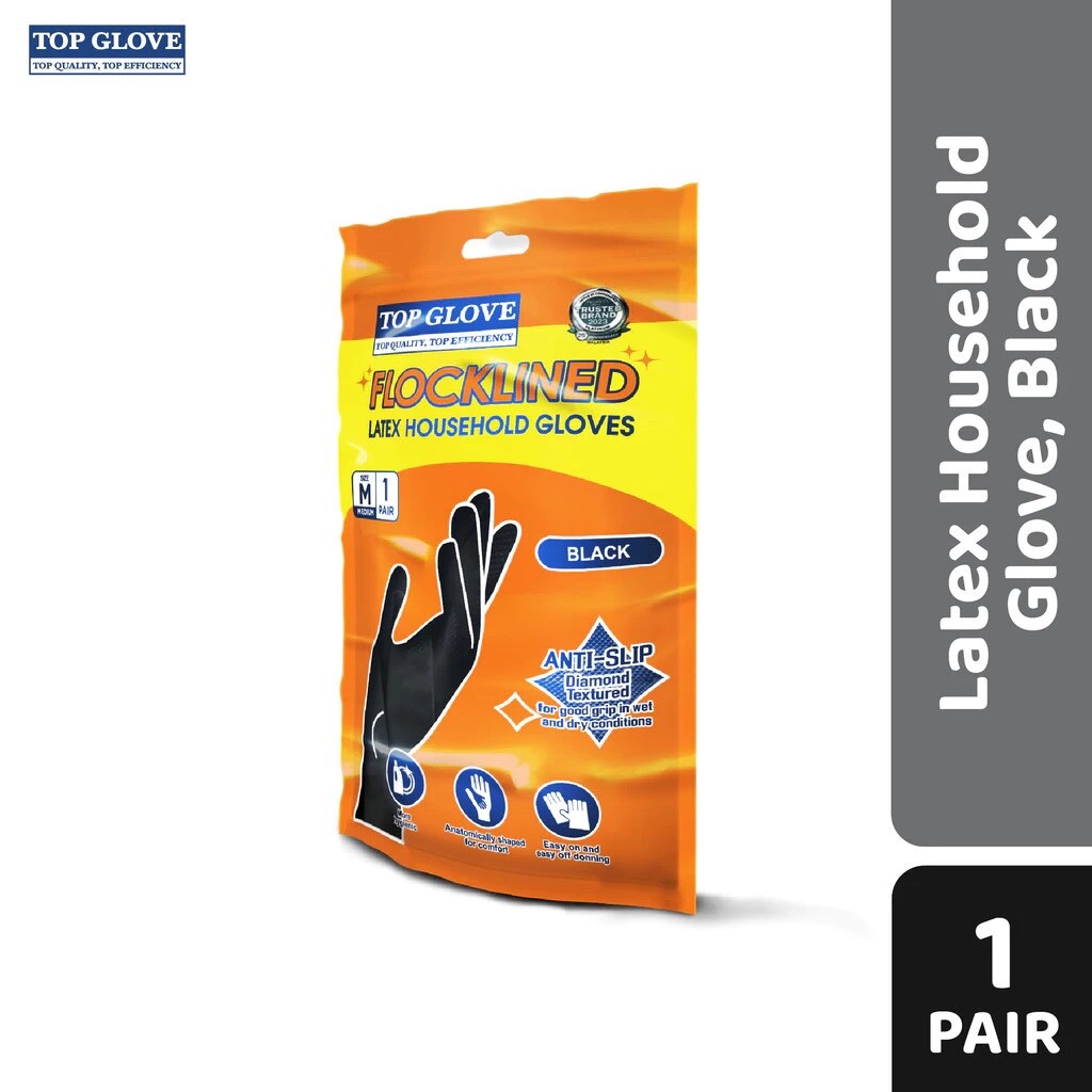 First Glove Black Industrial Disposable Nitrile Gloves