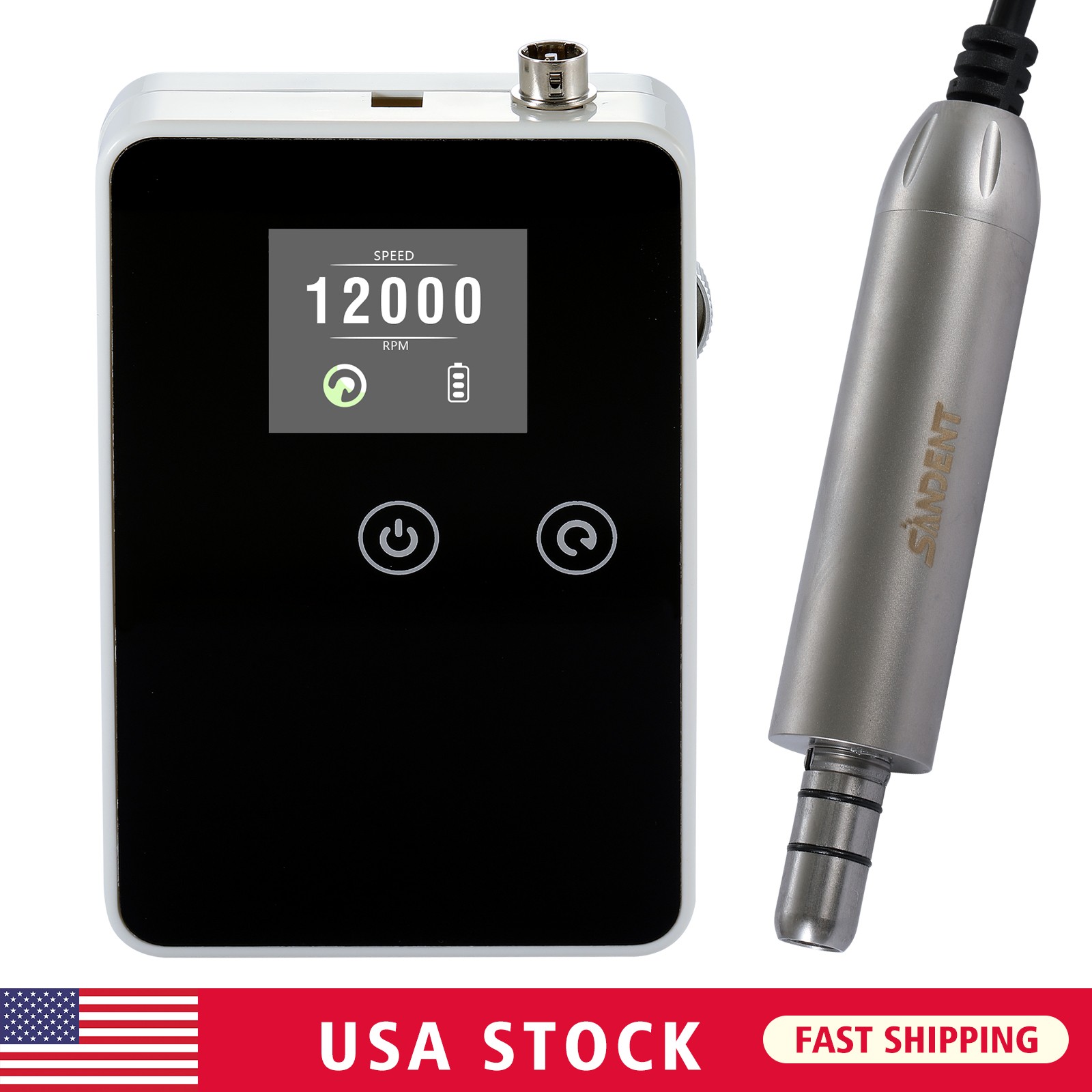 Dental Lab Marathon Micromotor N3 / 35K RPM Handpiece Polisher /10* Carbide Burs