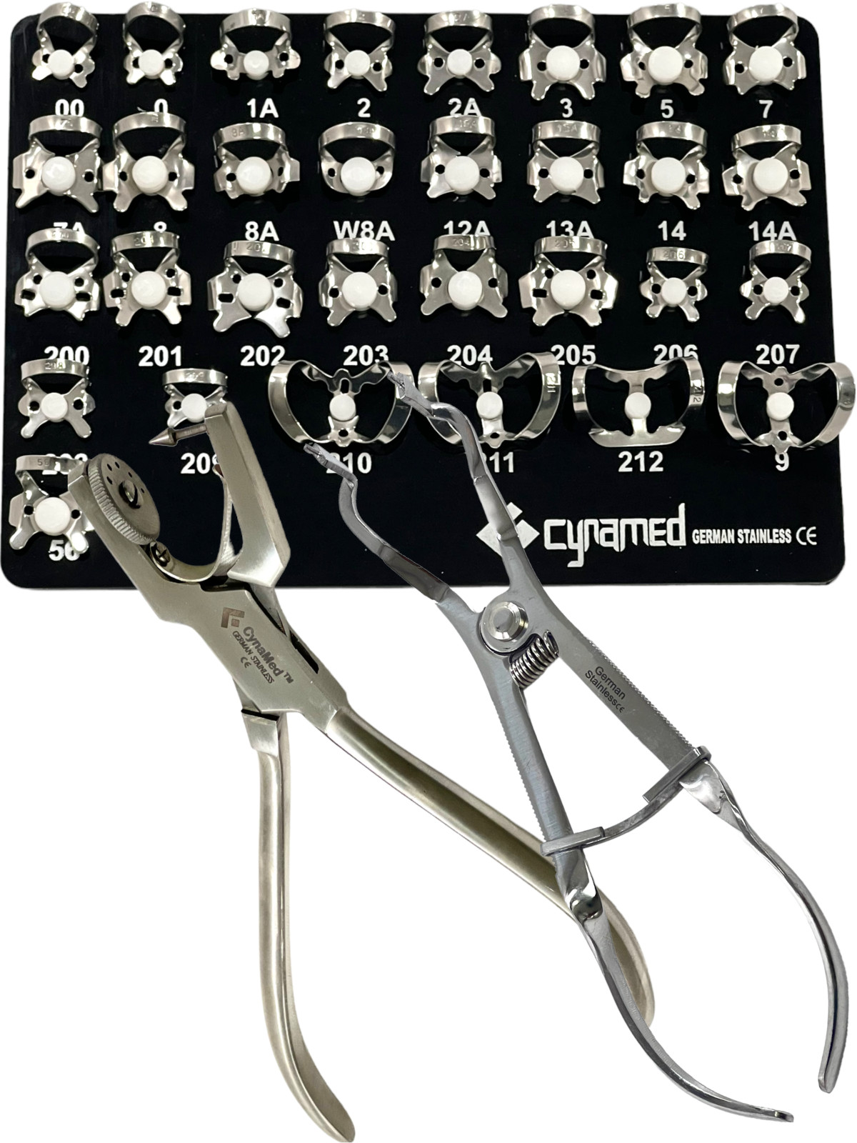 33 Pcs German Rubber Dam Starter Kit with Frame Punch Clamps Dental Instruments