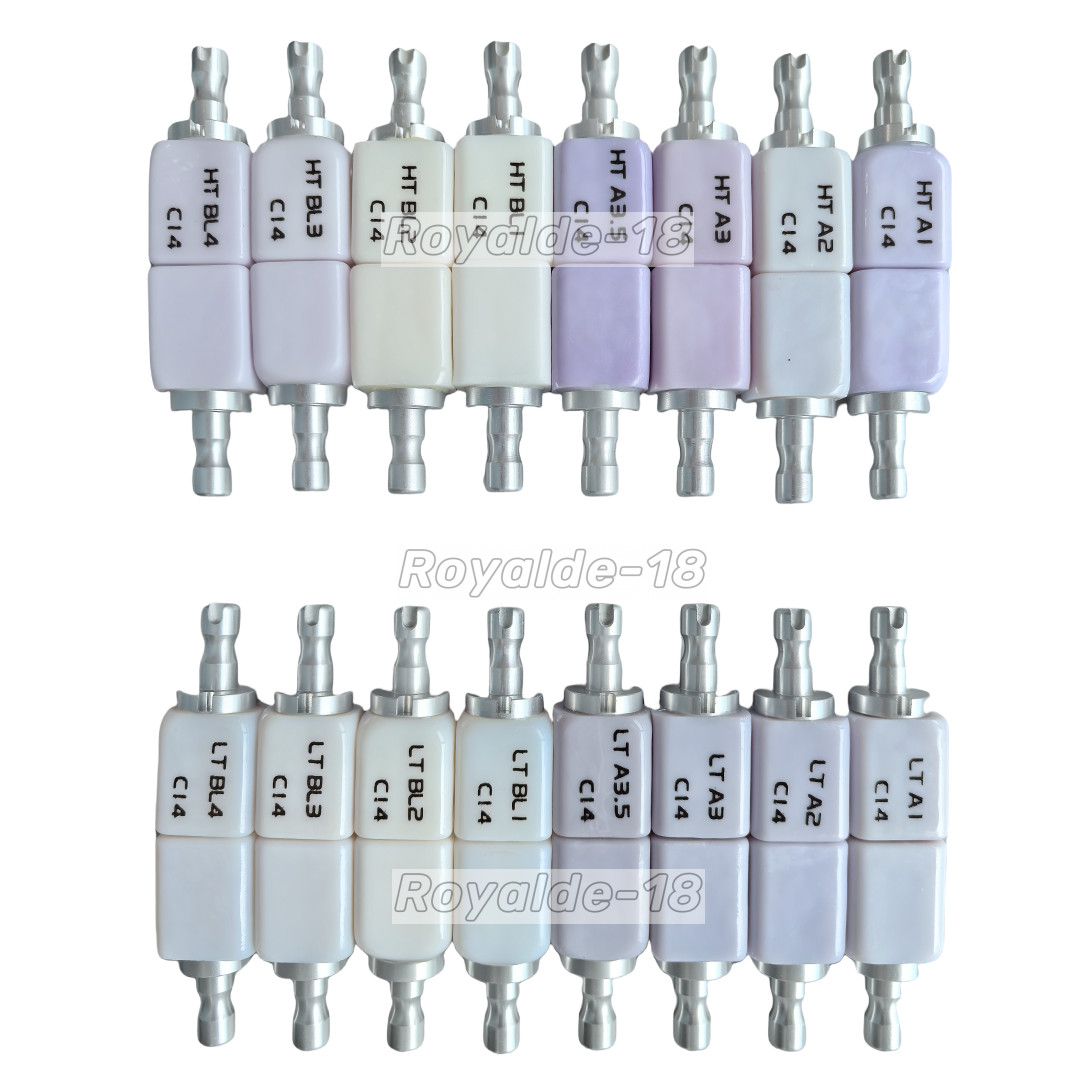 5Pcs/Box Dental C14 Glass Ceramic Lithium Dislicate Blocks Cerec CAD CAM Emax