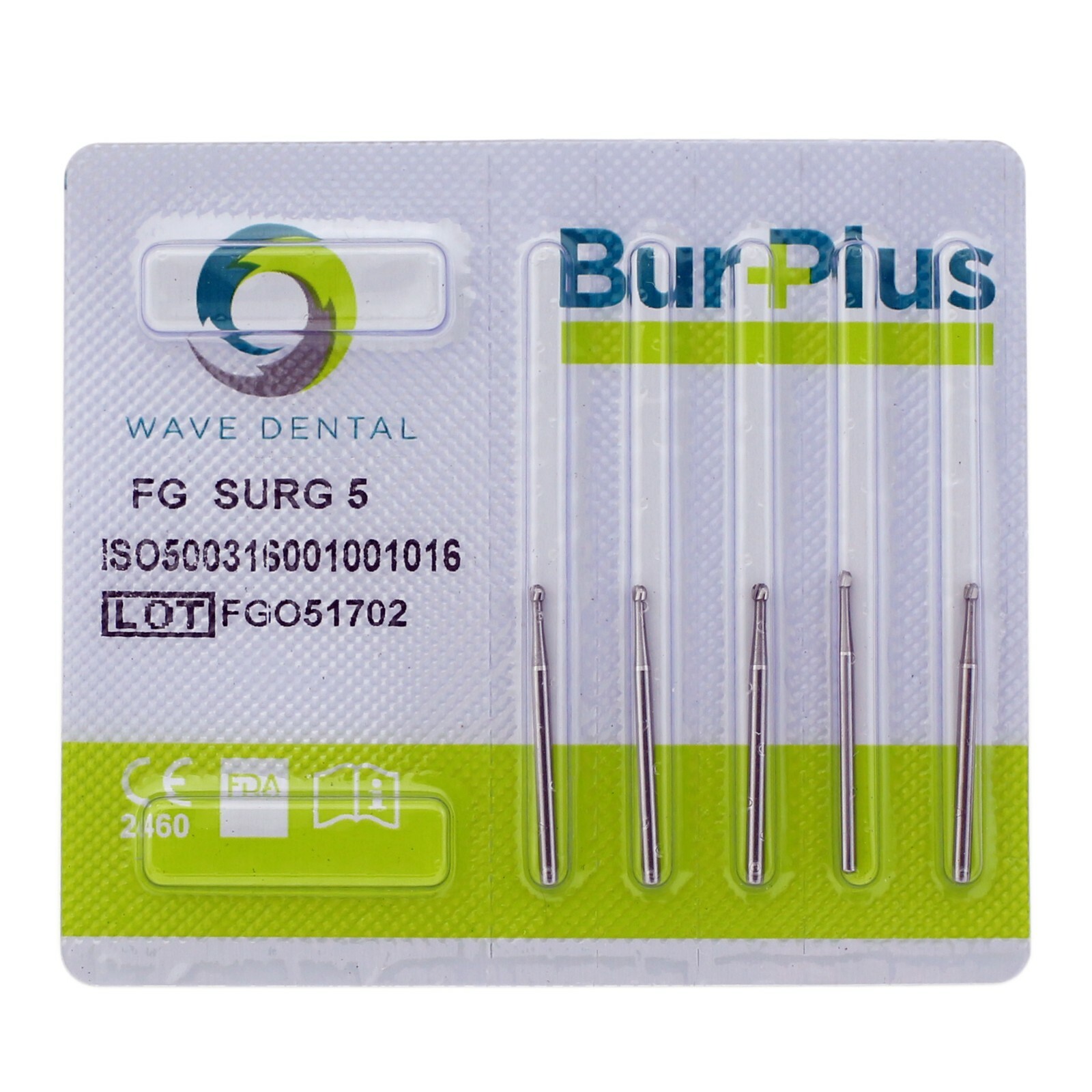 Wave Dental Oral Surgical Bur Tungsten Carbide Round 25mm FG SURG Midwest FGOS