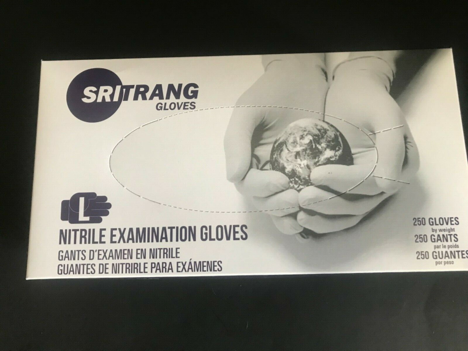 1000 Count – Blue Nitrile Exam Gloves Size Large Powder Free 3 Mil Chemo Rated