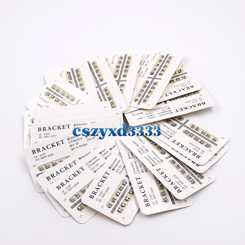 Dental Orthodontic Brackets Brace Roth/MBT/Edgewise 018/022 NO. 3/345 Hooks