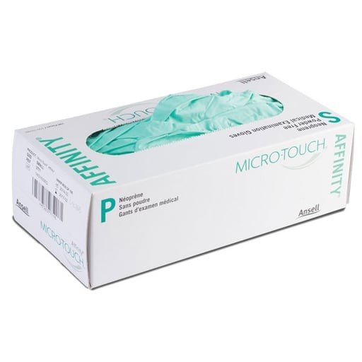 Ansell Perry 3770 Neoprene Exam Gloves Extra Small 100/Bx