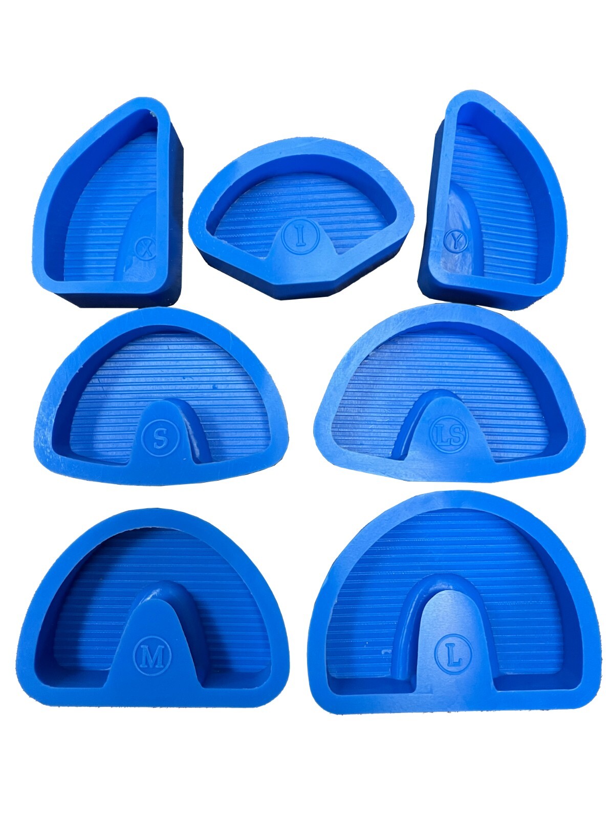 Dental Lab Silicone Model Former Round Molds Assorted Set of 7