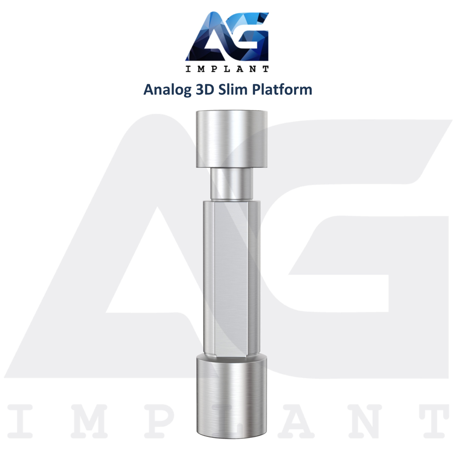 Dental 3D Analog Slim Platform CAD/CAM Int Hex Connection 2.0mm System Lab