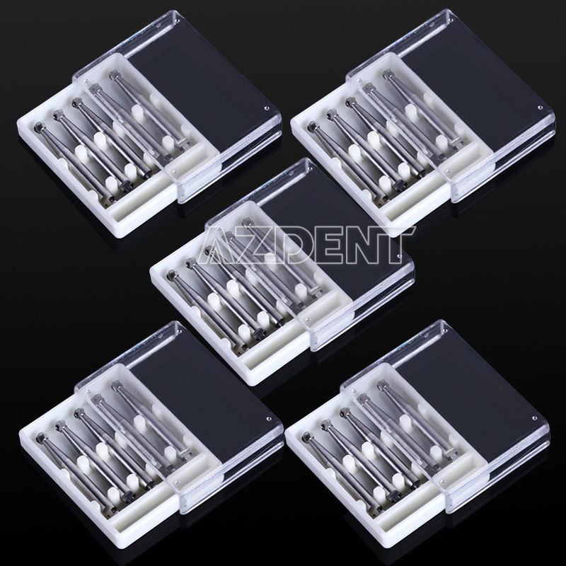 5Pcs/Box AZDENT Dental Lab Clinic Low Speed RA (Right Angle) Tungsten Steel Burs