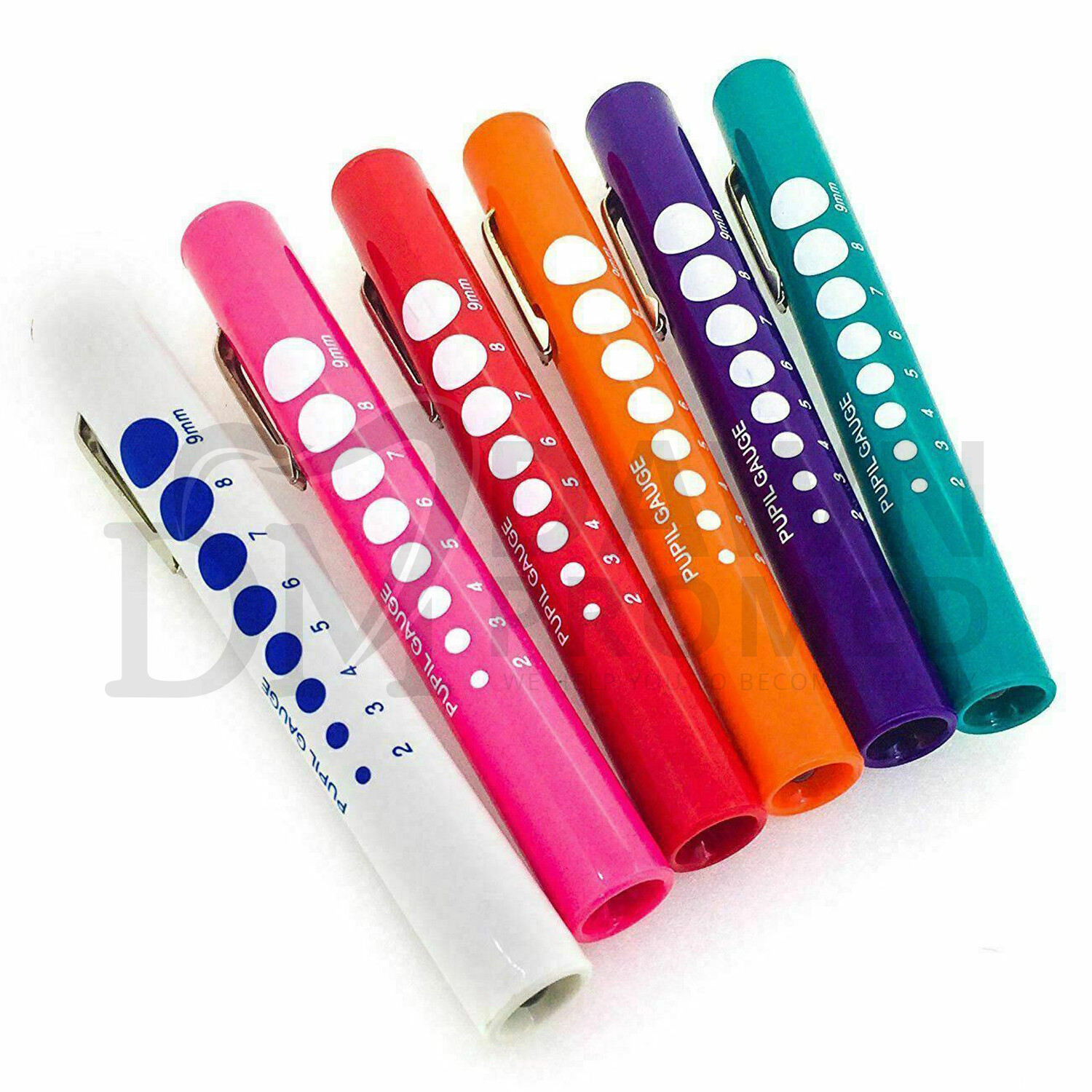10 Pcs Penlights Set – Colorful Pupil Gauge Penlights For Nurse Doctor Paramedic