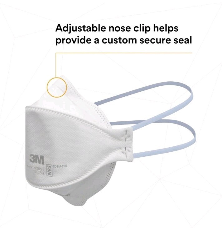 50 Pack! 3M Aura 9205+ N95 NIOSH Approved Particulate Respirator Face Mask