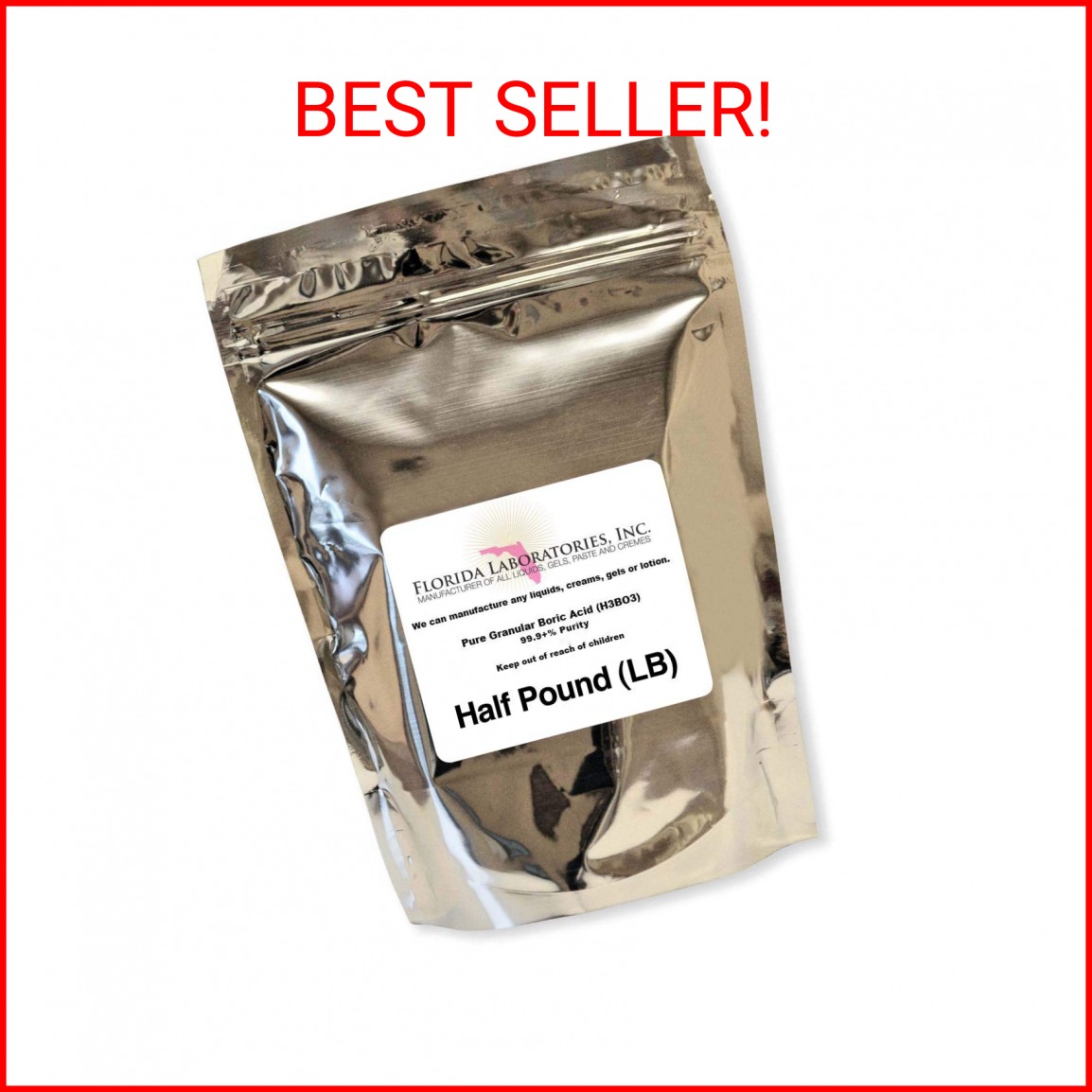 Boric Acid Granular Powder Half Lb.(Half Pound) Create Your own Solution