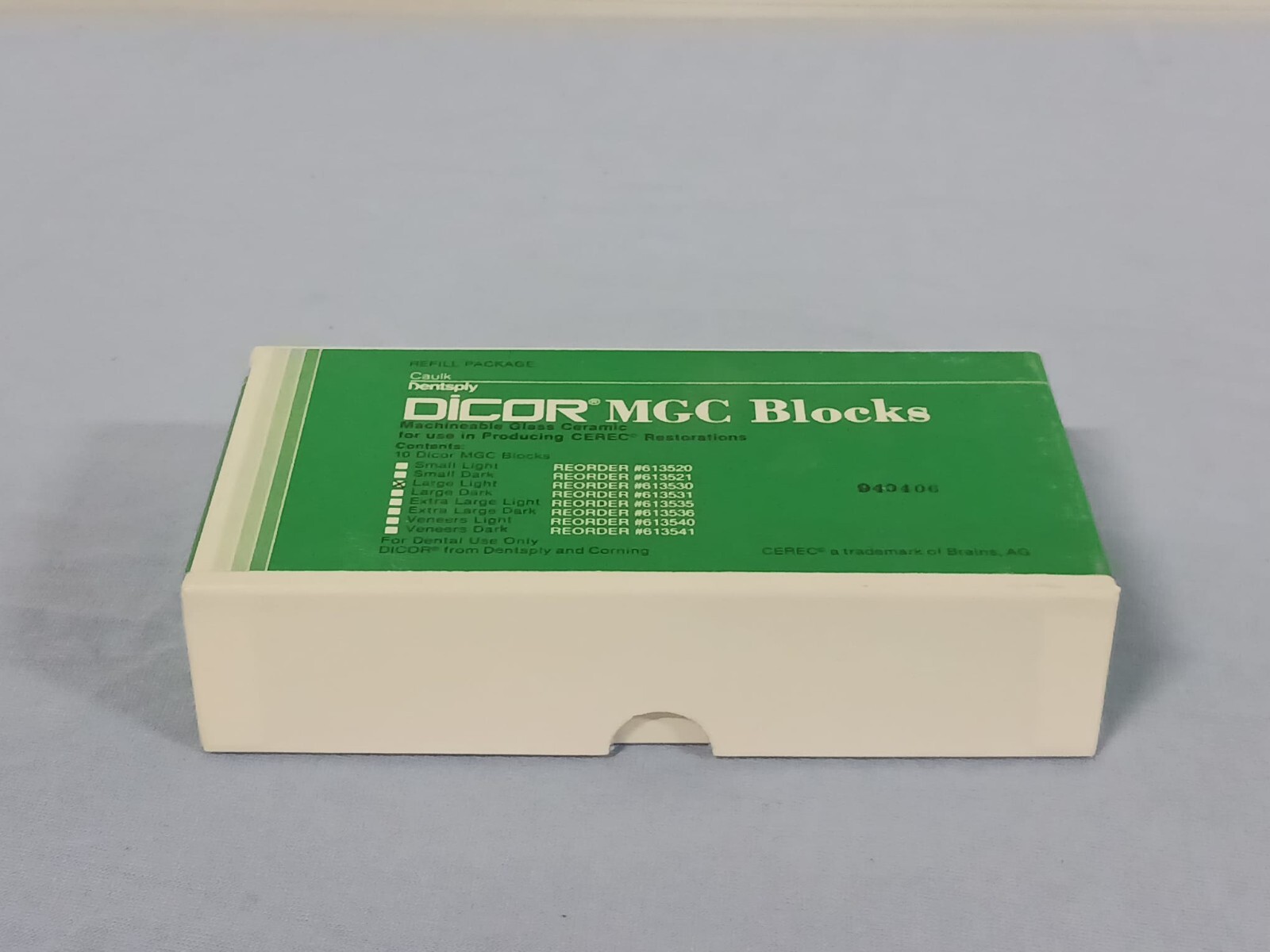 *LOT OF 10* Dentsply Dicor MGC Blocks Large Light Machineable Glass Ceramic I10L