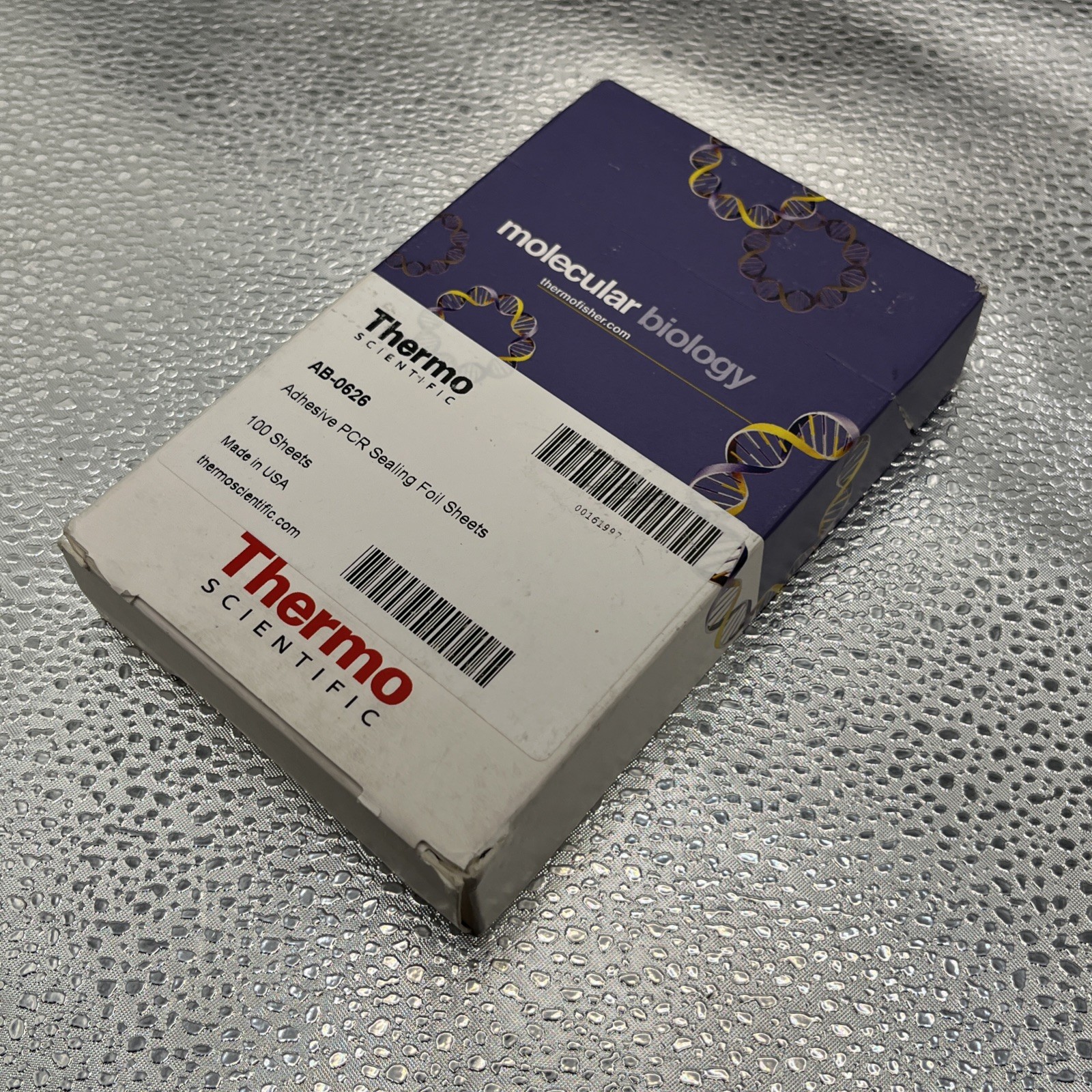 BOX (OF 100) THERMO SCIENTIFIC AB-0626 ADHESIVE PCR SEALING FOIL SHEETS