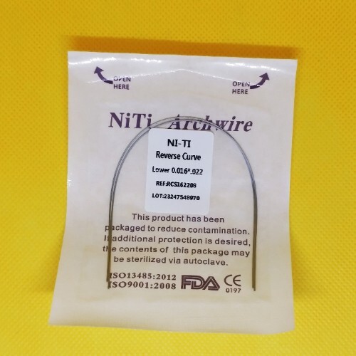 20Pack Dental Orthodontic Arch Wire Super Elastic Niti Reverse Curve Rectangular