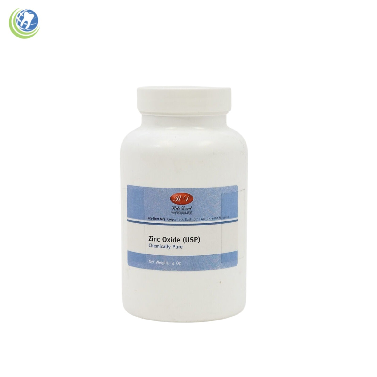 Zinc Oxide Powder USP Grade 99.99% Pure 4oz (114 gr.) Bottle Non Nano 325 Mesh