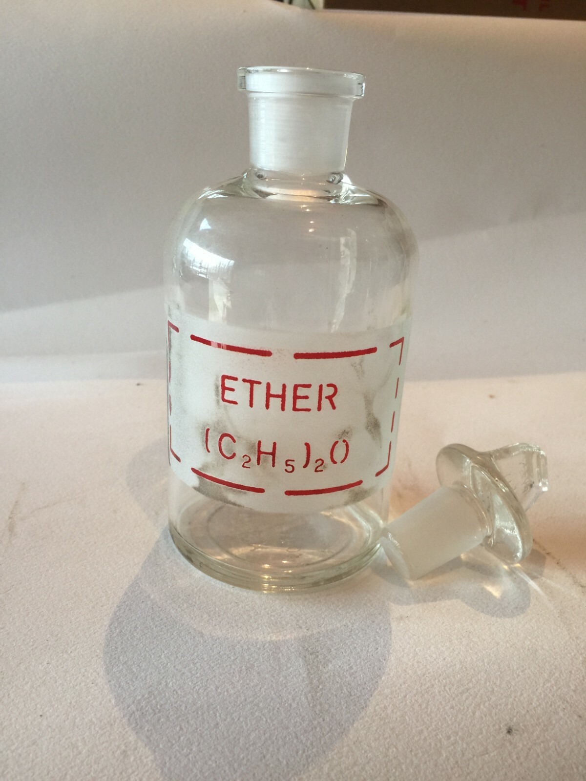 VINTAGE RARE Pyrex reagent bottle w/stopper 250mL Set(3) SEE LABEL CHOICES BELOW