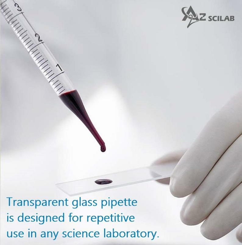 Graduated Medicine Glass Droppers 10ml Transfer Pipet Pipette 8″ with Scale
