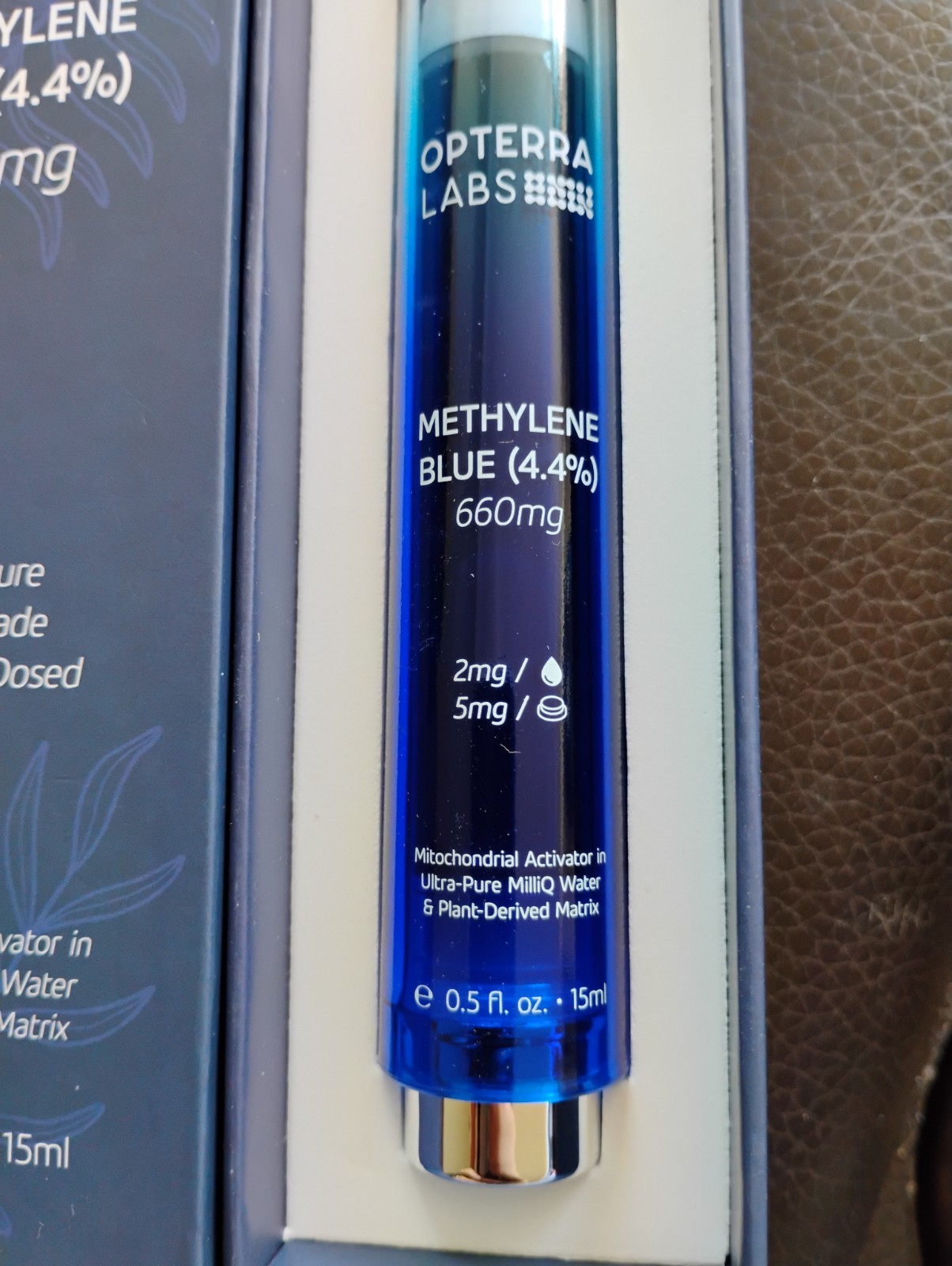 Methylane Blue4.4% Opterra Labs 15mL USP Grade Ultra Pure 660mg NIB Sealed