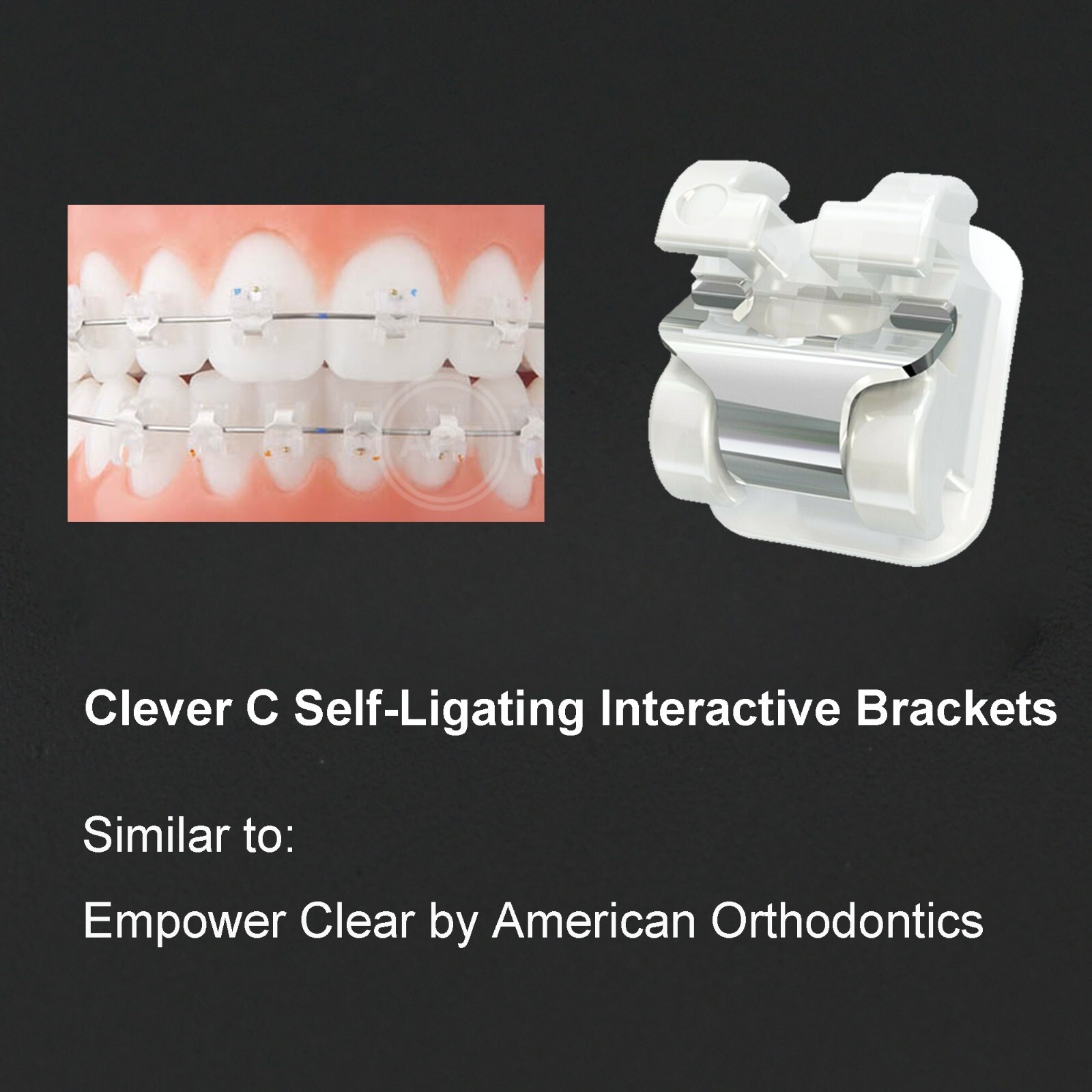 Dental Brackets Orthodontic Self Ligating Braces Metal Ceramic Roth MBT 022 345