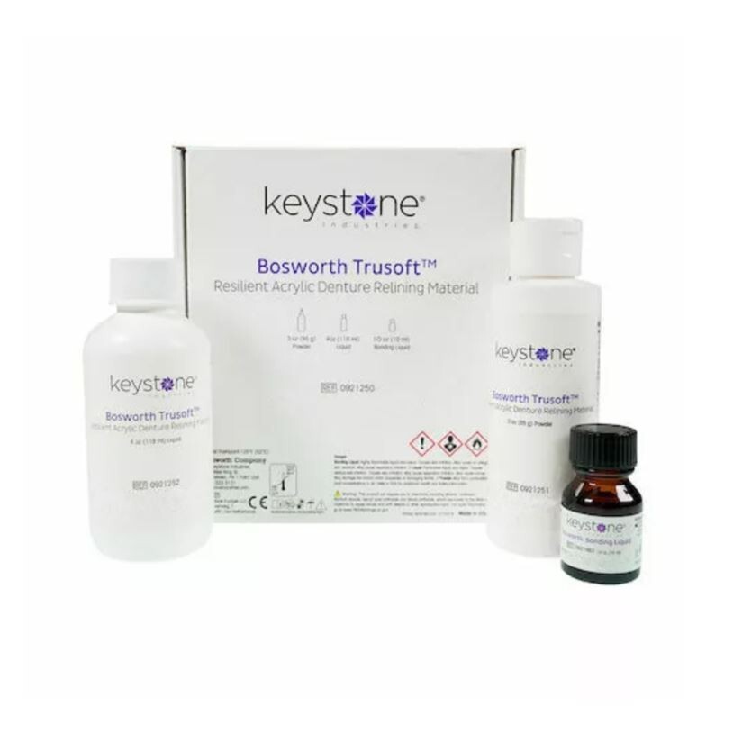 *1-Box* Keystone Bosworth Trusoft Resilient Acrylic Denture Relining 0921250
