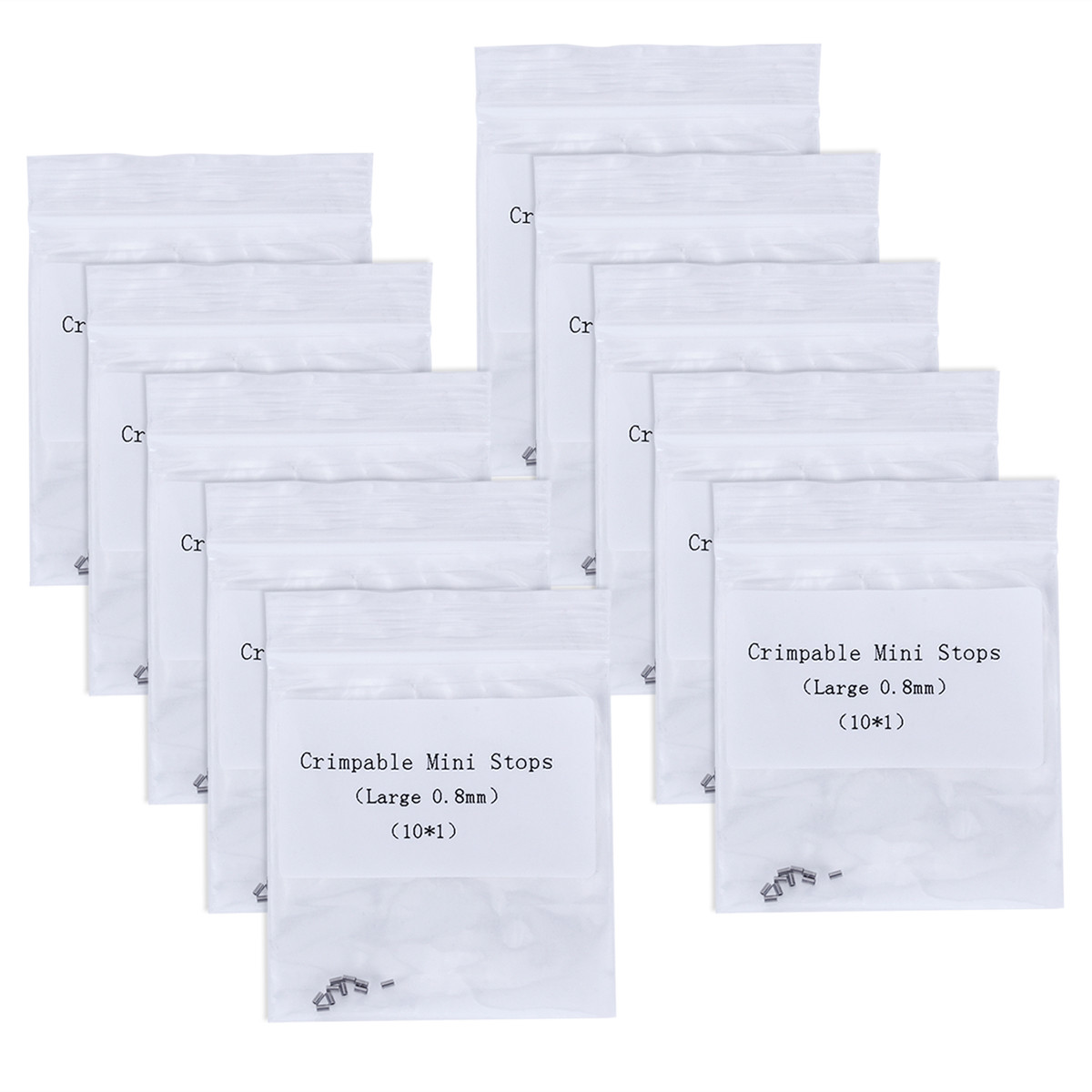 10pcs/Pack Orthodontic Dental Crimpable Hooks Crimpable Mini Stops 0.5mm & 0.8mm