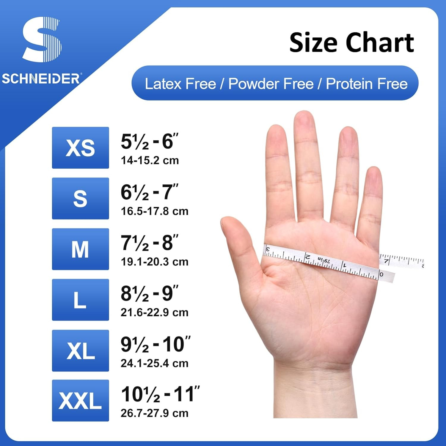 Nitrile Exam Gloves, Blue, 4 Mil, Powder-Free, Latex-Free, for Medical Exam, Cle