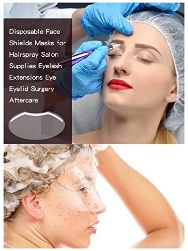 200 PCS Disposable Face Shields for Microblading, Salon & Eyelash Extensions