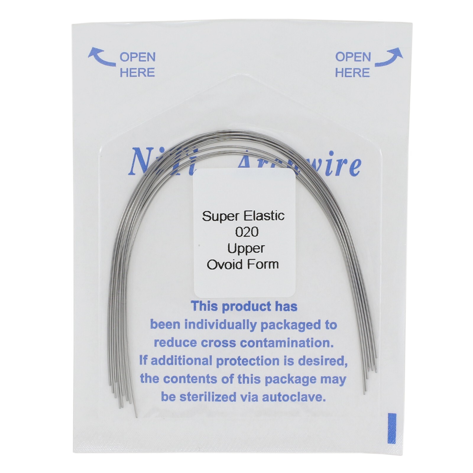 Dental Orthodontic Elastic Niti Arch Wire Round Ovoid 012 014 016 18 Upper Lower