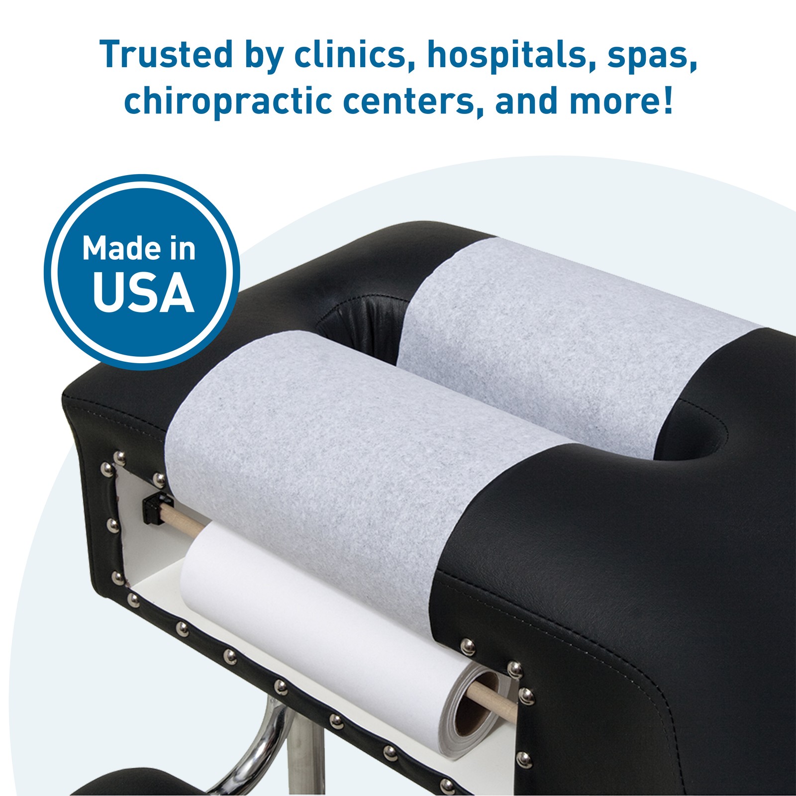 BodyMed Premium Headrest Paper Rolls for Chiropractic Exam Table, Disposable