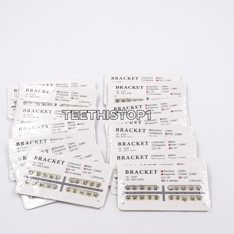 10 Packs Separable Dental Orthodontic Brackets Roth/MBT Mini/Standard 018/022
