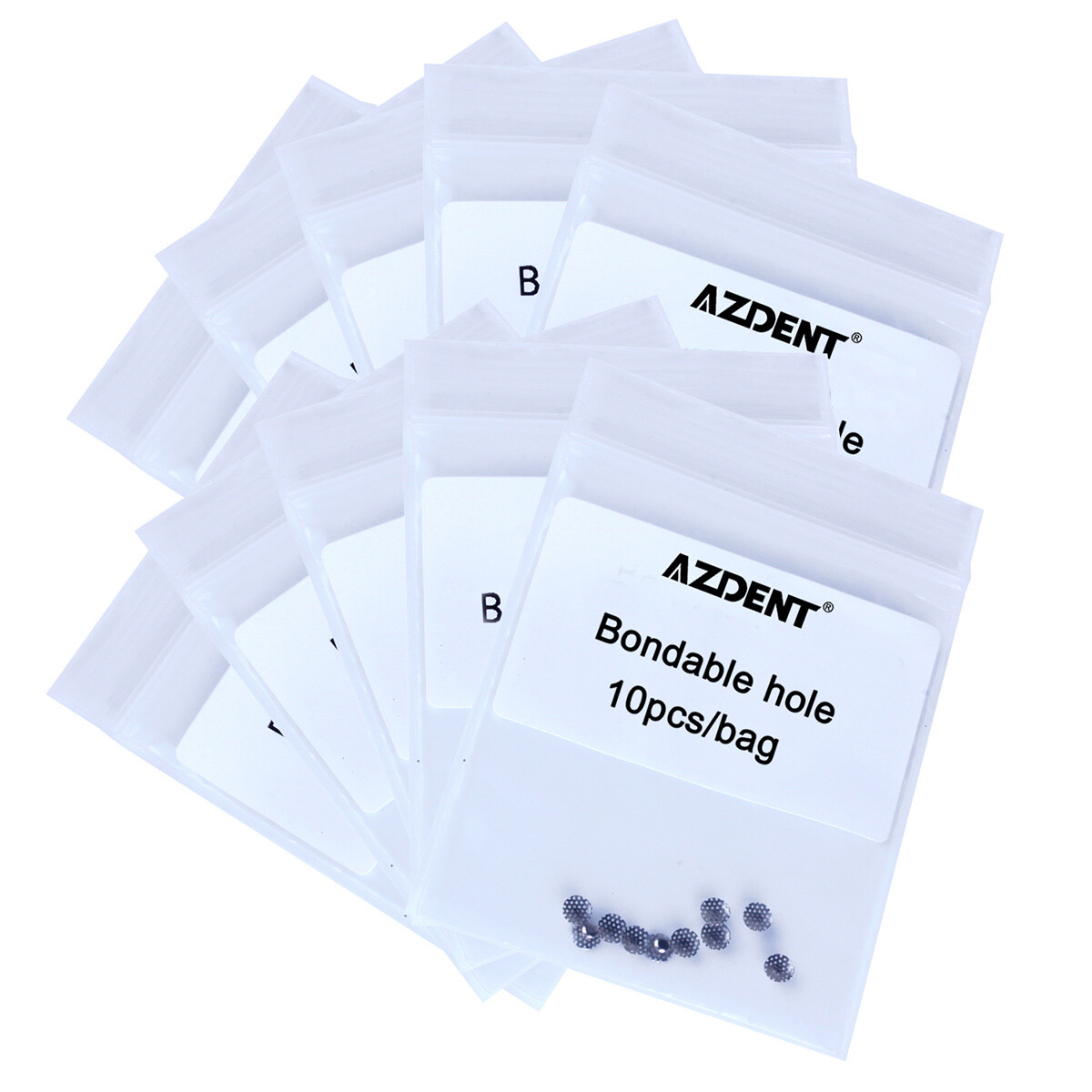 7 Models 10pcs/bag Dental Orthodontic Lingual Buttons Bondable Round Mesh Base