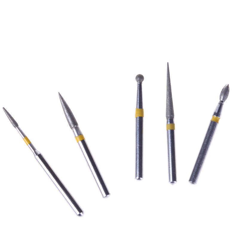 1 Box Dental Diamond FG Burs Drill Kit Creamics/Composite Polishing 10 Pcs/Box
