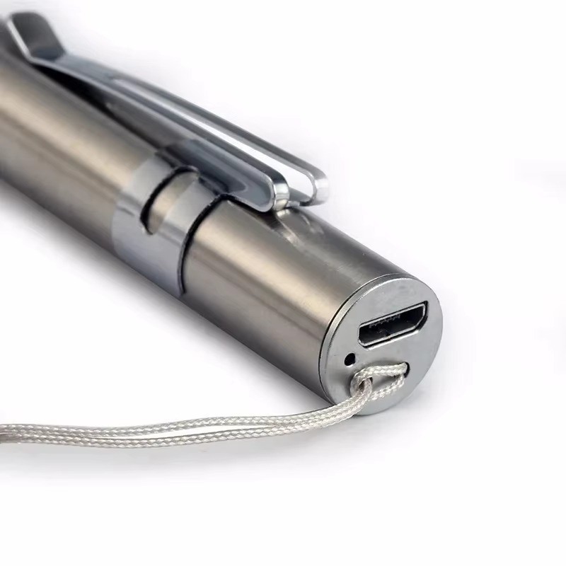 Generic Mini LED Pen Light USB Rechargeable Medical Torch Nurse Dentist Clip